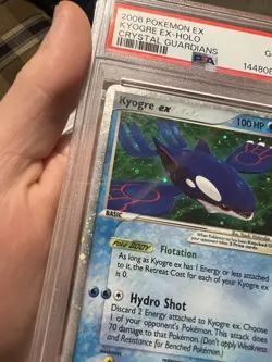 SWIRL PSA 2 2006 Pokemon Crystal Guardians Kyogre EX Holo Foil Rare 95/100 - Image 3