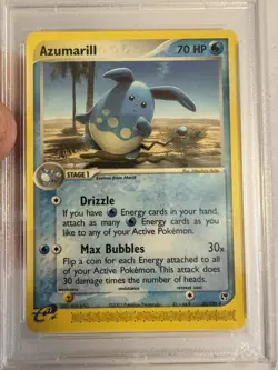 2003 Pokemon Azumarill Non Holo E Reader EX Sandstorm 30/100 PSA 9 Mint Nintendo - Image 3