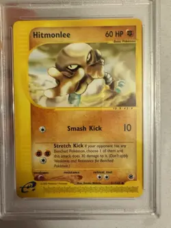 2002 Pokemon Hitmonlee Non-Holo Rare E Reader Expedition 81/165 PSA 9 MINT! WOTC - Image 3