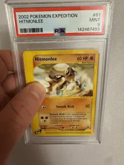2002 Pokemon Hitmonlee Non-Holo Rare E Reader Expedition 81/165 PSA 9 MINT! WOTC - Image 5