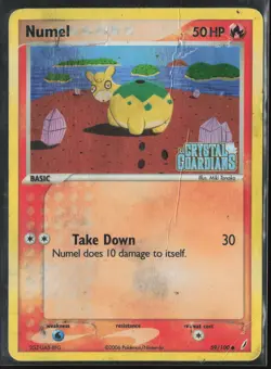 Numel Reverse Holo 59/100 - EX Crystal Guardians Pokemon - Image 1