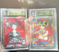 Bandai One Piece Promos Monkey D. Luffy BGS 10 Holo JP P-110 ST21-014 - Image 1