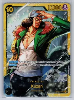 Kuzan (Reprint) OP02-121 Premium Booster -The Best- One Piece Foil NM - Image 1