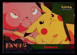 MP - Topps Pokemon Teamwork #54 The First Movie (Black Logo) Holo Foil - Image 1