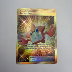 Pokemon TCG Rotom Dex Holo Card Sun & Moon Base Set 159/149 - Image 1