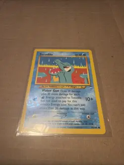 Totodile 85/105 Pokemon TCG Neo Destiny LP+ /NM Vintage 2002 Card - Image 1