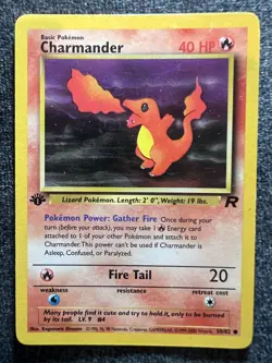 Charmander 50/82 Common 1st Edition Pokemon Card NM - Image 1