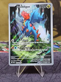 Pokemon TCG Druddigon 151/086 White Flare Illustration Rare Holo Card 2025 NM- - Image 1
