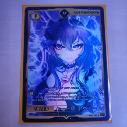 VCard TCG First Edition Rising Stars Gamersupps 9 Foil Vtuber Card Cottontail Va - Image 1