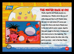 NM - Topps Pokemon The Water Race Is On! #47 The First Movie (Blue Logo) - Image 2