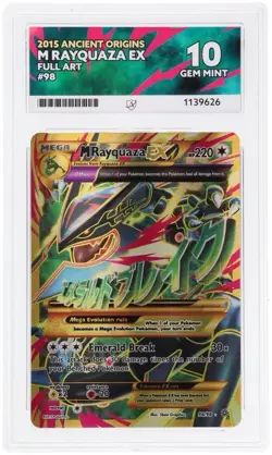 Pokemon M Rayquaza EX Ancient Origins Full Art Card 98/98 - ACE GEM MINT 10 - Image 2