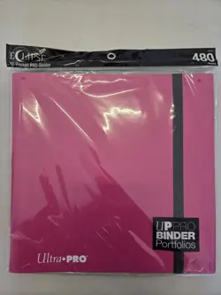 Ultra PRO Eclipse 12-Pocket Pink PRO-Binder for 480 Cards Standard Size - Image 1