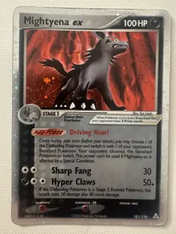 Mightyena EX Holo Card 101/110 Pokemon TCG Holon Phantoms Ultra Rare - Image 1