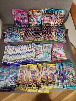 105x Pokemon Booster Pack Lot SEALED Cards Variety Set Bundle Collection KOREAN - Image 2