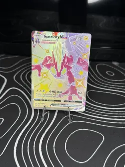 Toxtricity VMAX SV113/SV122 Shiny Holo Pokemon Card - SWSH Shining Fates Set- NM - Image 1