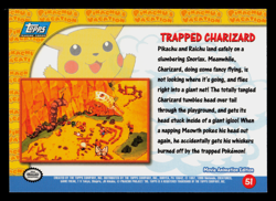 NM - Topps Pokemon Trapped Charizard #51 The First Movie (Blue Logo) - Image 2