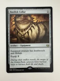 Basilisk Collar MTG Magic the Gathering Card LP Lightly Played MM3 - Image 1