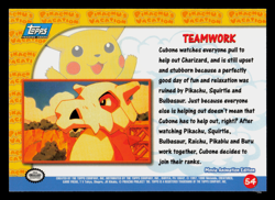 NM - Topps Pokemon Teamwork #54 The First Movie (Blue Logo) - Image 2