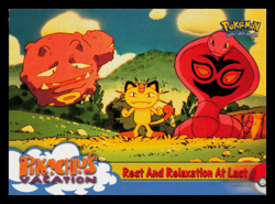 NM - Topps Pokemon Rest and Relaxation at Last #49 The First Movie (Blue Logo) - Image 1