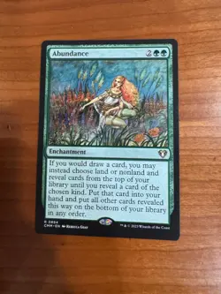 ABUNDANCE 884 R COMMANDER MASTERS MAGIC: THE GATHERING NEAR MINT - Image 1