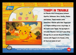 NM - Topps Pokemon Togepi in Trouble #45 The First Movie (Blue Logo) - Image 2