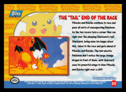 NM - Topps Pokemon The "Tail" End of the Race #50 The First Movie (Blue Logo) - Image 2
