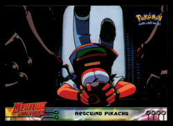 NM - Topps Pokemon Rescuing Pikachu #30 The First Movie (Blue Logo) - Image 1