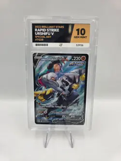 ACE 10 Urshifu v TG20/TG30 Brilliant Stars Trainer Gallery Pokemon - NOT PSA - Image 1