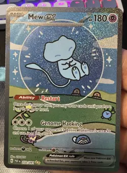 Mew EX Bubble Mew 232/091 SV Paldean Fates Near Mint Pokemon TCG - Image 1