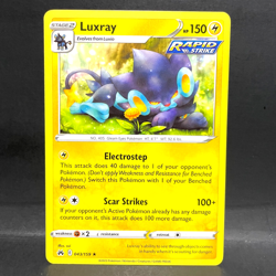 2023 POKEMON CROWN ZENITH LUXRAY 043/159 (RARE) - Image 1