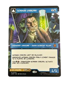 MTG Marvel Spider-Man Norman Osborn Green Goblin 0220 Borderless Mythic Rare - Image 2