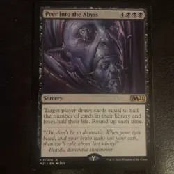 1x PEER INTO THE ABYSS - M21 - MTG - Magic the Gathering - Image 1