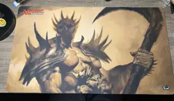 MTG RARE Ultra Pro Grave Titan Playmat SIGNED 16/100 By Lucas Graciano - Image 1