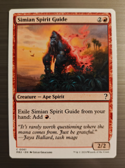 Simian Spirit Guide - White Border - Mystery Booster 2 - MB2 - #061 - NM - Image 1