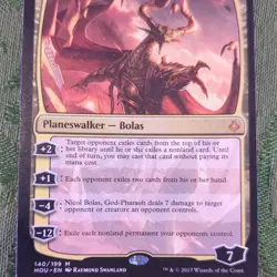 Magic: The Gathering Nicol Bolas, God-Pharaoh HOU Mythic Foil 140/199 - Image 1