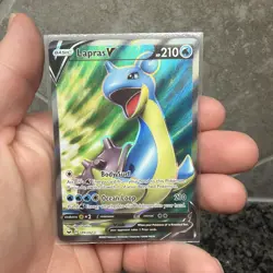 Lapras V - 189/202 - Pokemon Sword & Shield Base Set Full Art Rare Card NM - Image 1