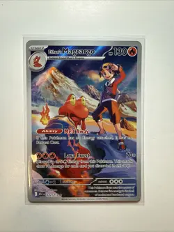 Ethan's Magcargo 222/217 Illustration Rare Ascended Heroes Pokemon NM - Image 1
