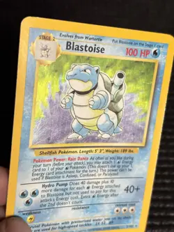 Blastoise Base Set 2/102 Holo Rare Unlimited English 1999 100 HP Pokemon TCG - Image 3