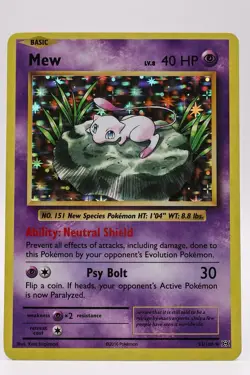 Pokemon 2016 XY Evolutions Lily Pad Mew Holo 53/108 - Image 1