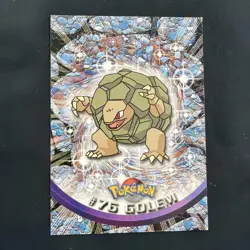 Topps Pokemon Golem #76 1999 TV Animation Edition Non Holo Black Logo NM - Image 1