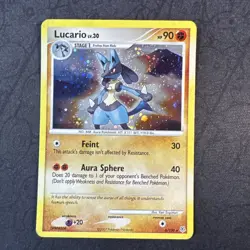 Lucario 6/130 Diamond and Pearl Holo Pokemon - Image 1