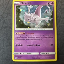 Mewtwo SM77 Sun & Moon Black Star Promo Pokemon MJ - Image 1