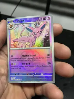 Espeon - 033/131 Prismatic Evolutions MASTER BALL Holo Pokemon - NM - Image 1