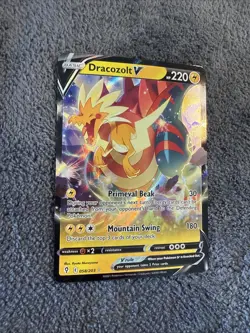 Dracozolt V 058/203 Ultra Rare Holo Evolving Skies Pokemon TCG - NM - Image 2