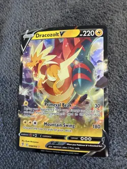 Dracozolt V 058/203 Ultra Rare Holo Evolving Skies Pokemon TCG - NM - Image 3