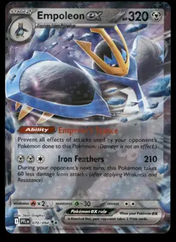 Empoleon ex 070/094 Double Rare Phantasmal Flames Pokemon NM - Image 1