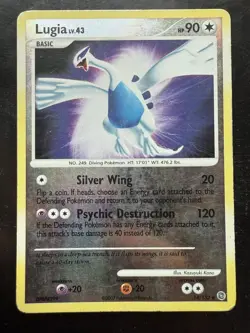 Pokemon Lugia 14/132 Secret Wonders Reverse Holo Rare English 2007 (MP) - Image 1