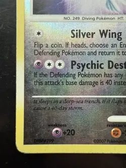 Pokemon Lugia 14/132 Secret Wonders Reverse Holo Rare English 2007 (MP) - Image 4