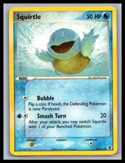 Squirtle 83/112 Common FireRed & LeafGreen Pokemon Heavily Played - Image 1