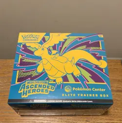 Pokemon Ascended Heroes Pokemon Center Exclusive ETB Elite Trainer Box Sealed - Image 1